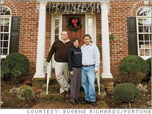 Empty-nesters Jim and Diane Smith, with son Jimmy, are planning to trade down to a smaller home. 
